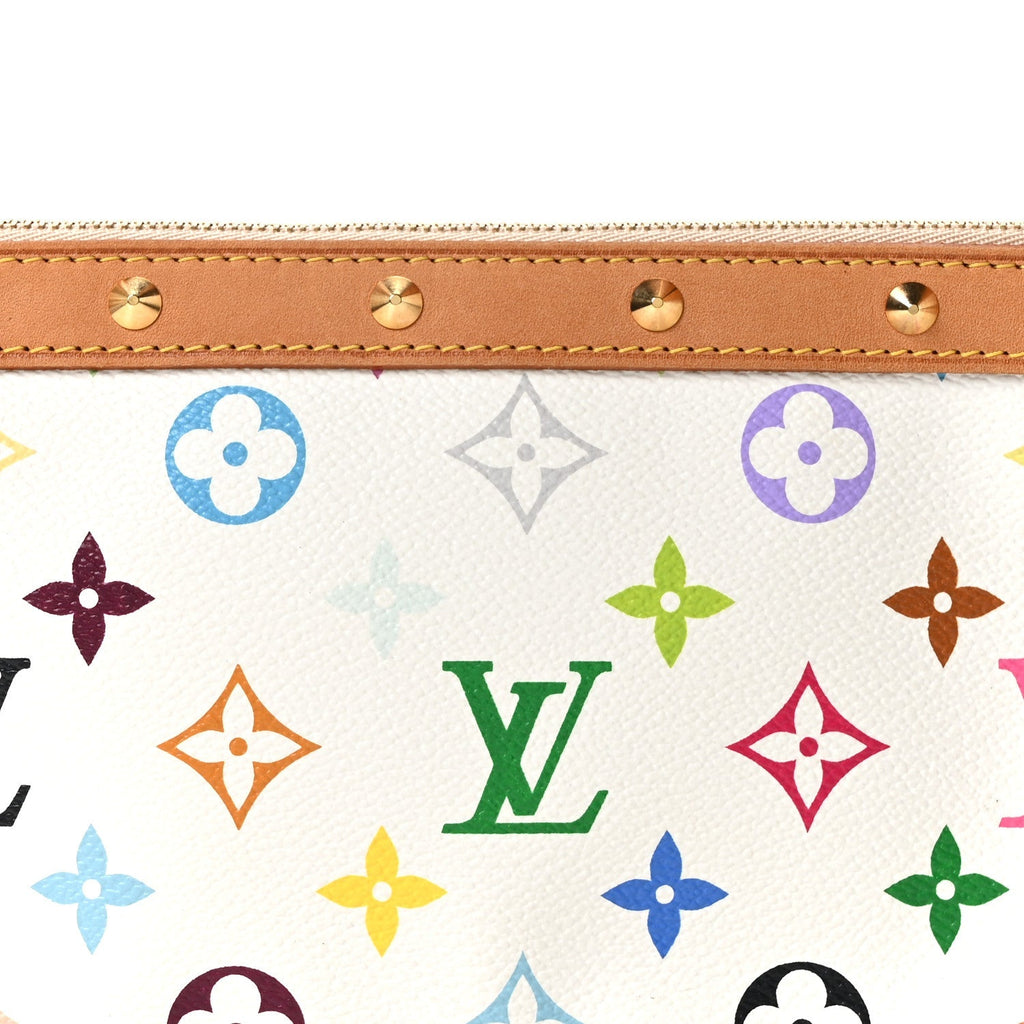 Monogram Multicolor Pochette Accessories White