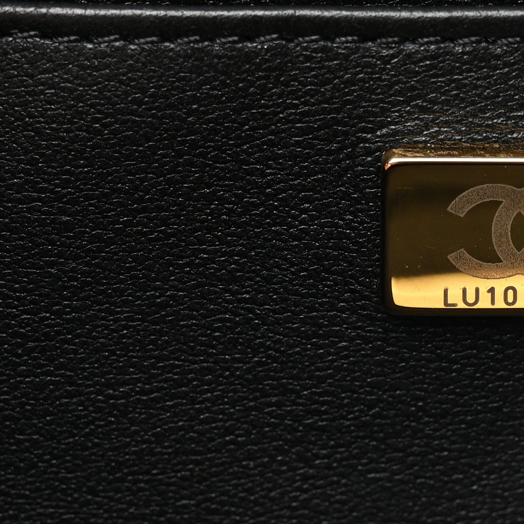 Lambskin Quilted Coco Click Bag Black