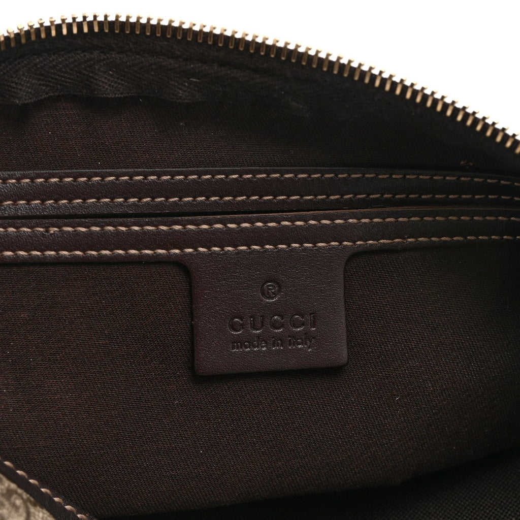GG Supreme Monogram Belt Bag Dark Brown