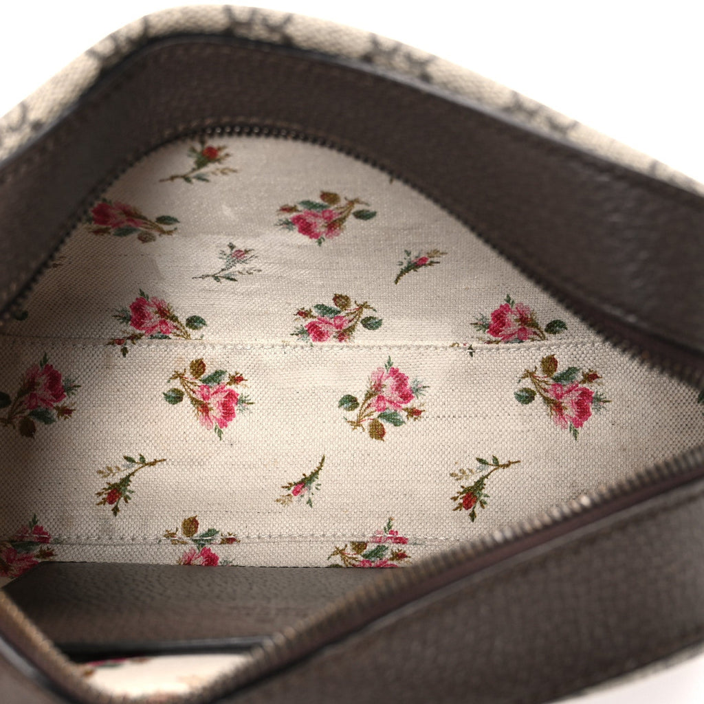 GG Supreme Monogram Web Neo Vintage Shoulder Bag Beige New Acero Crop