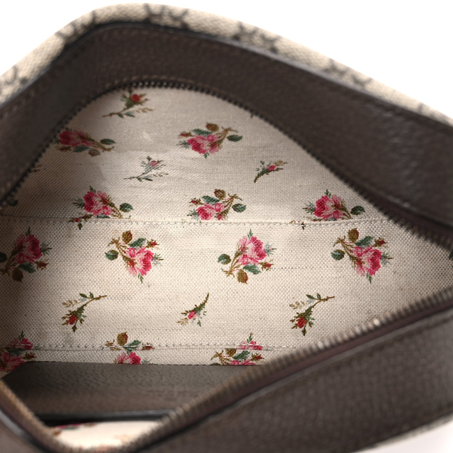 GG Supreme Monogram Web Neo Vintage Shoulder Bag Beige New Acero Crop
