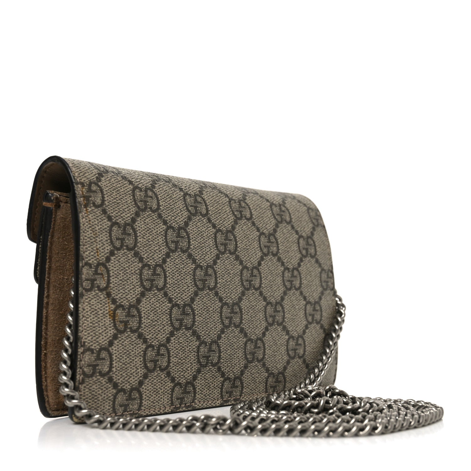 GG Supreme Monogram Super Mini Dionysus Shoulder Bag Taupe