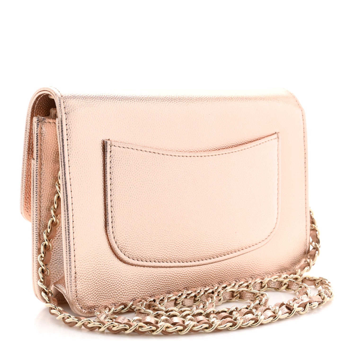Metallic Caviar Timeless CC Wallet On Chain WOC Copper