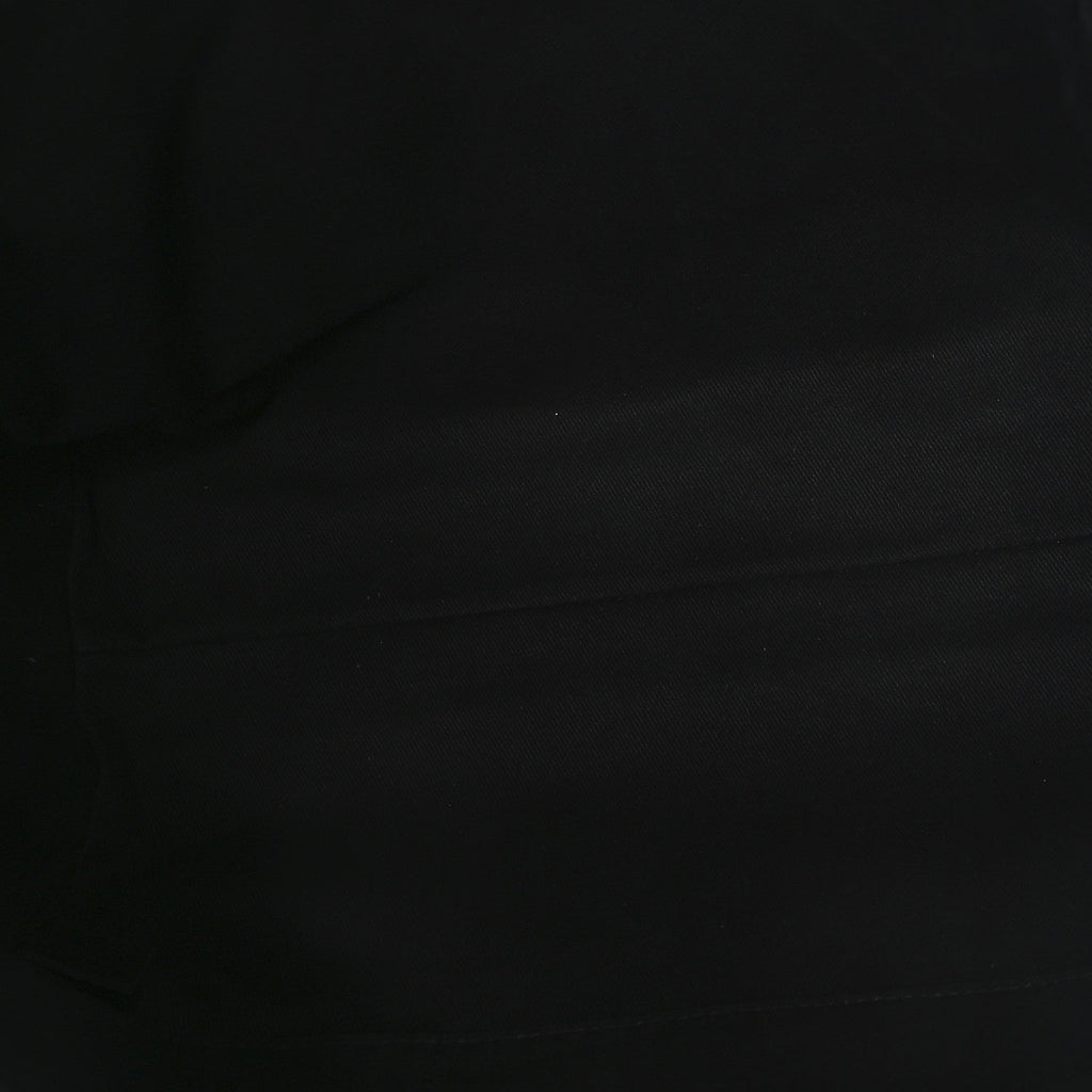 Mixed Fibers Calfskin Small Deauville Tote Black