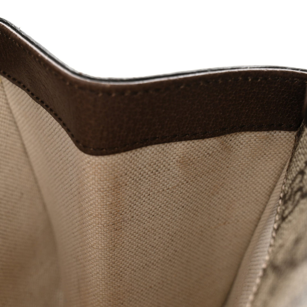 GG Supreme Monogram Web Small Neo Vintage Double Flap Messenger Bag Beige New Acero