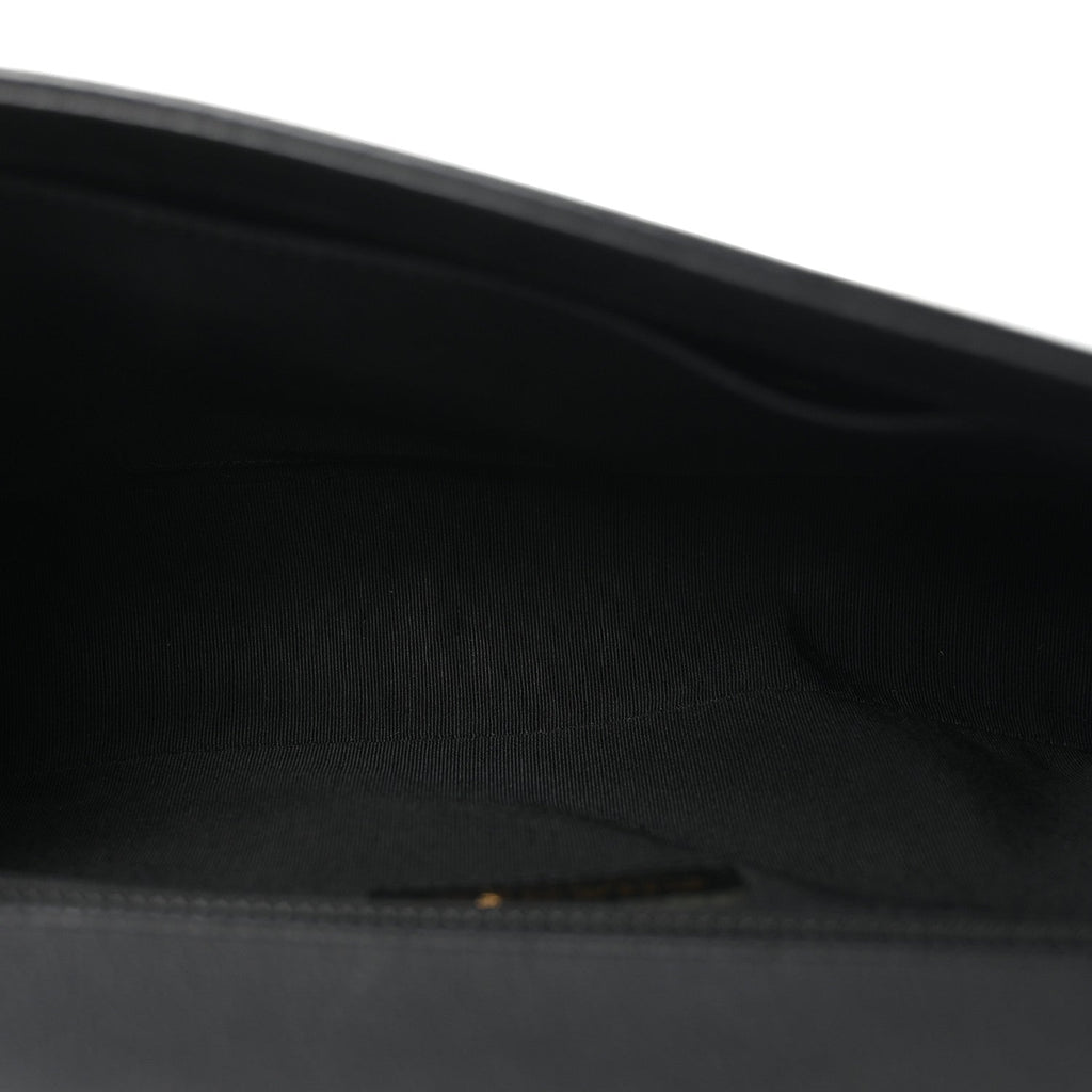 Calfskin Quilted New Medium Boy Flap Black