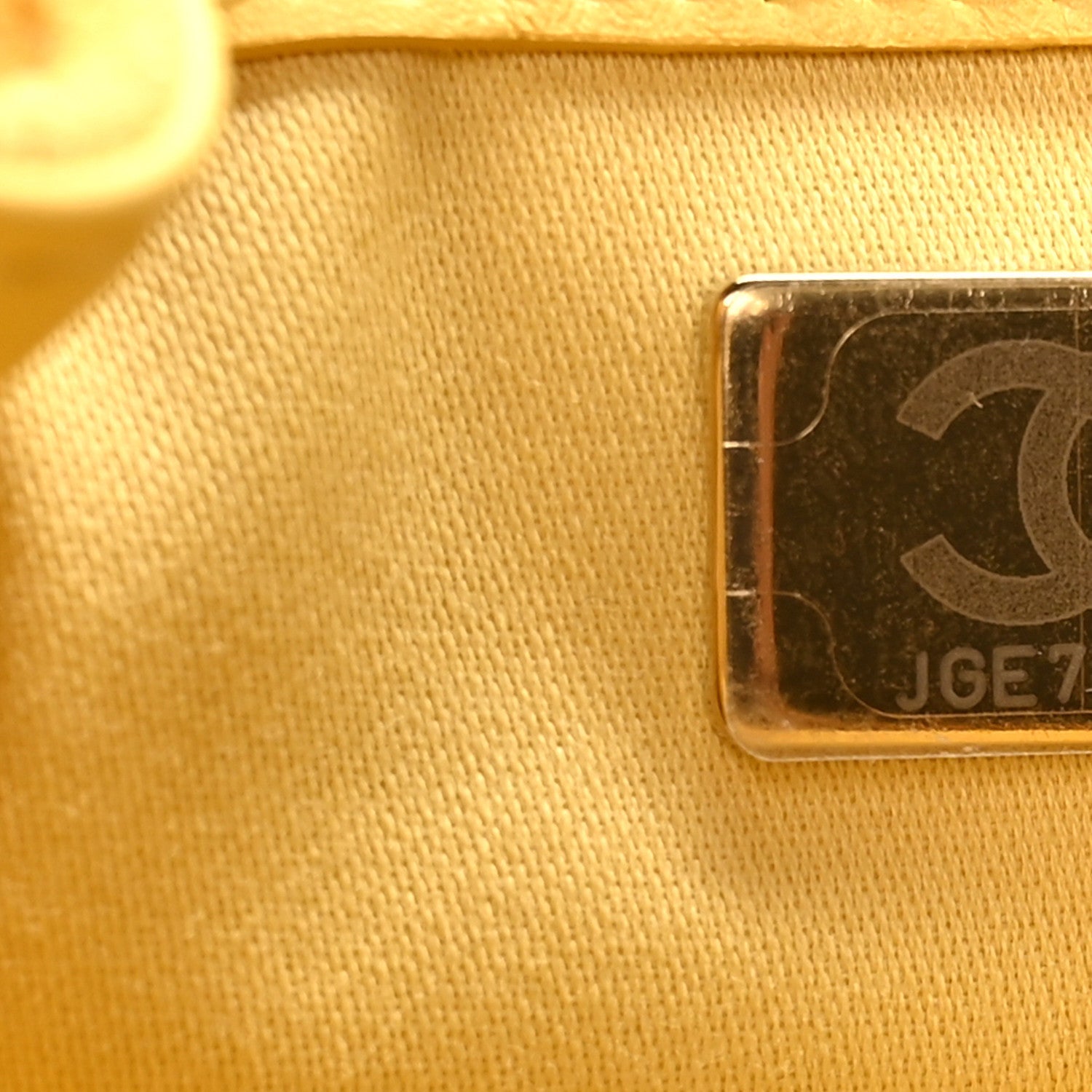 Suede Quilted Mini Chanel 25 Handbag Yellow
