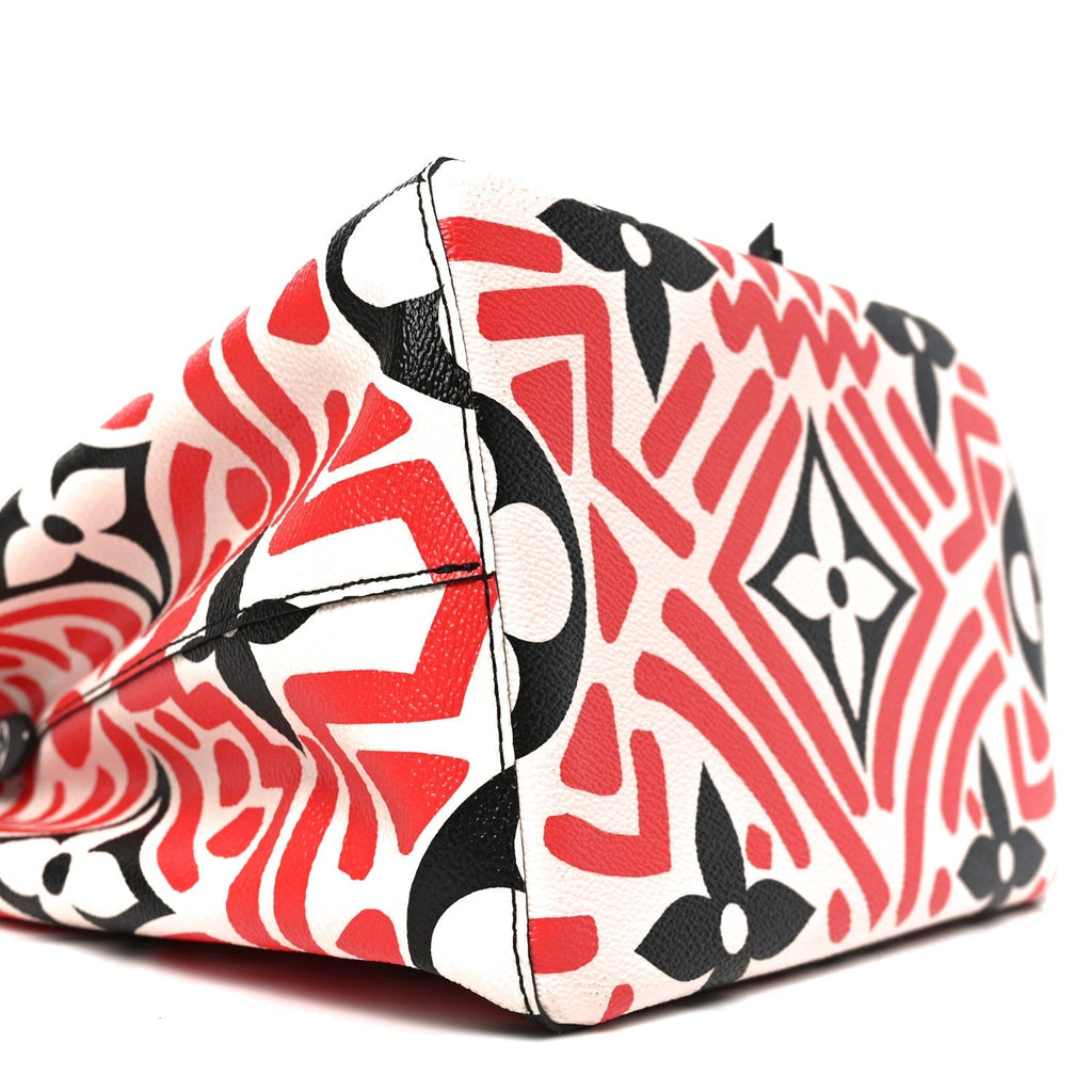 Monogram Giant Crafty NeoNoe MM Creme Rouge Black