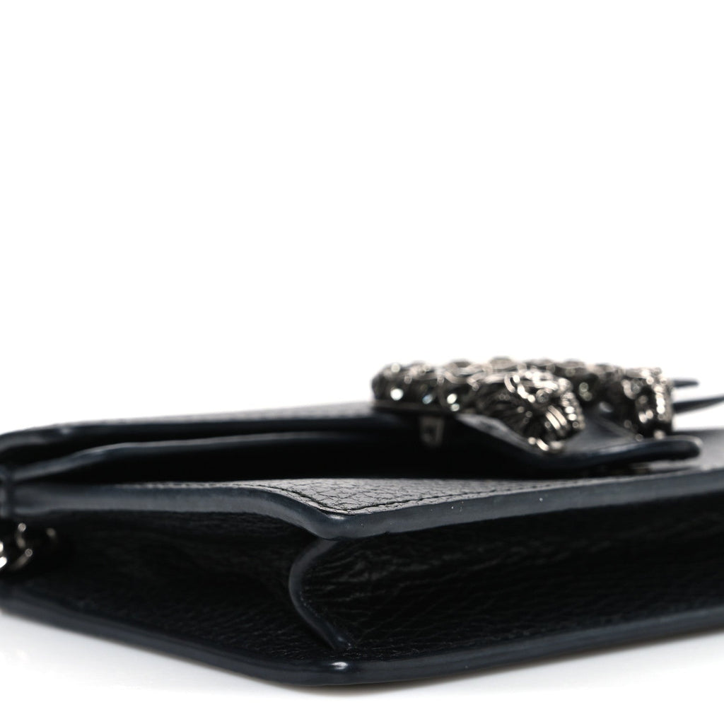Calfskin Super Mini Dionysus Shoulder Bag Black