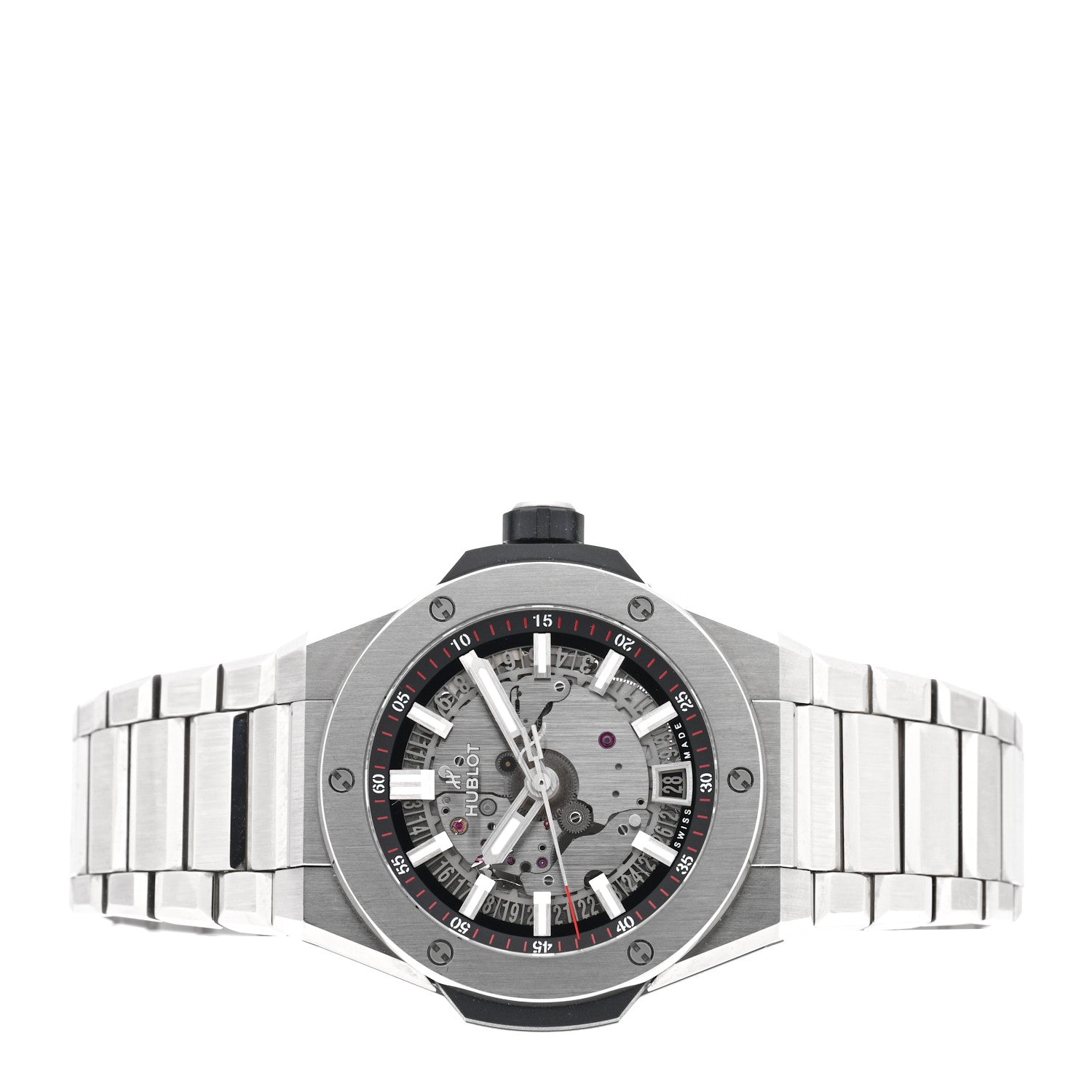 Titanium 40mm Big Bang Integrated Time Only Automatic Watch Silver 456.NX.0170.NX