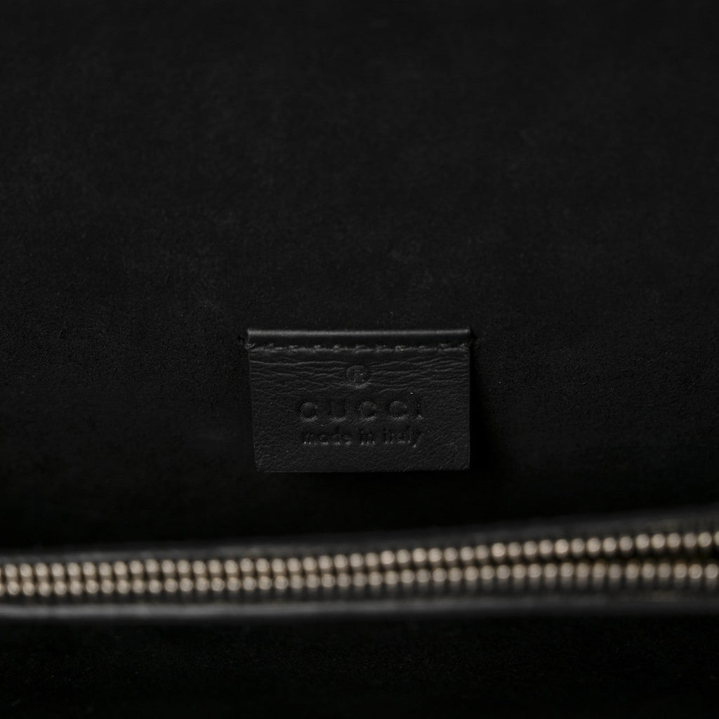 GG Supreme Monogram Small Dionysus Shoulder Bag Black