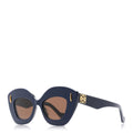 Acetate Anagram Cat Eye Sunglasses LW40127I Blue