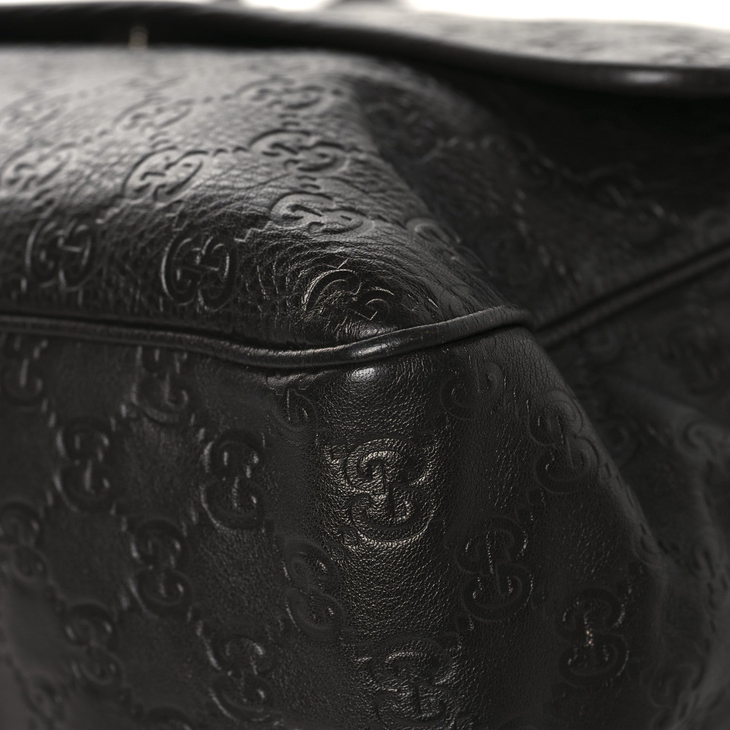 Guccissima Medium Flap Messenger Bag Chocolate