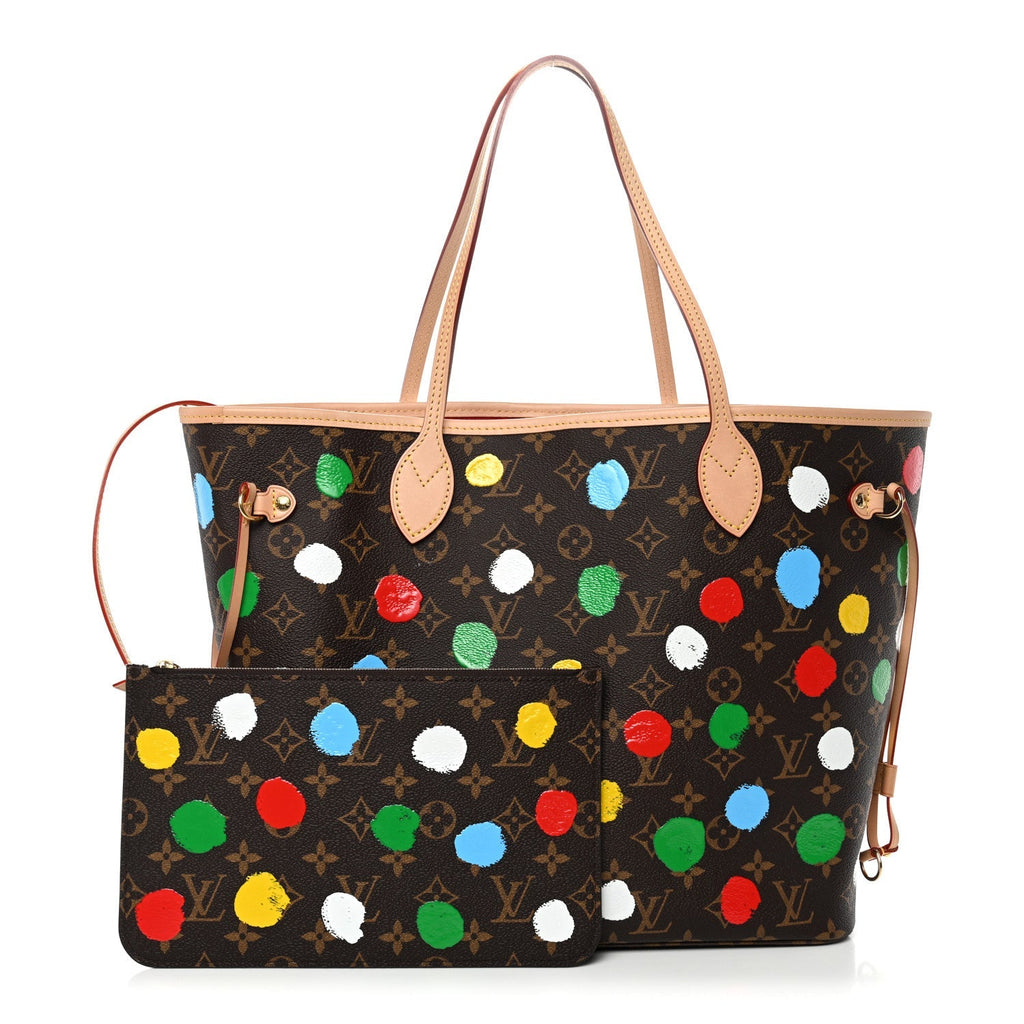 LV X YK Monogram Dots Neverfull MM