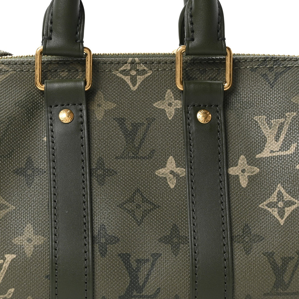 Monogram Surplus Keepall Bandouliere 25 Khaki
