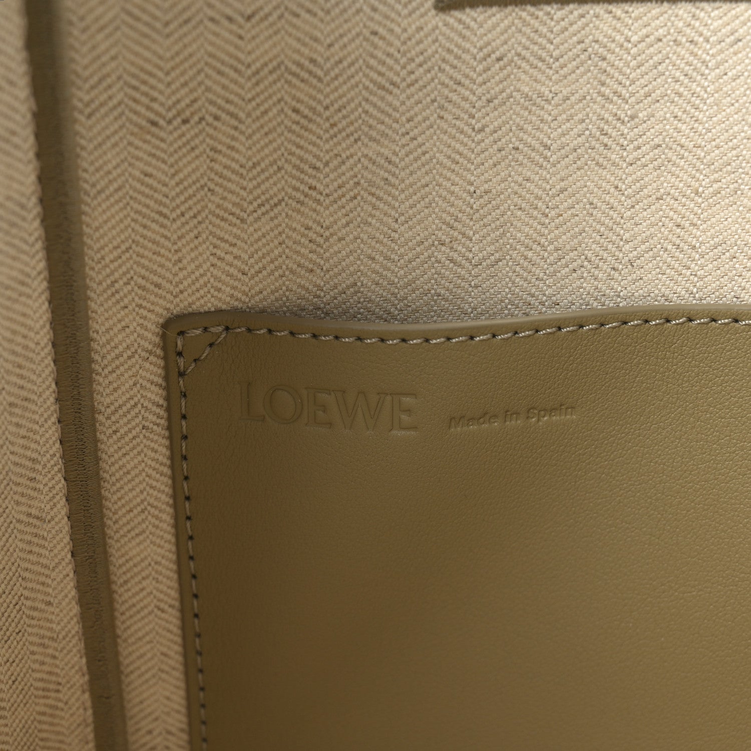 Jacquard Canvas Small Font Tote Ecru