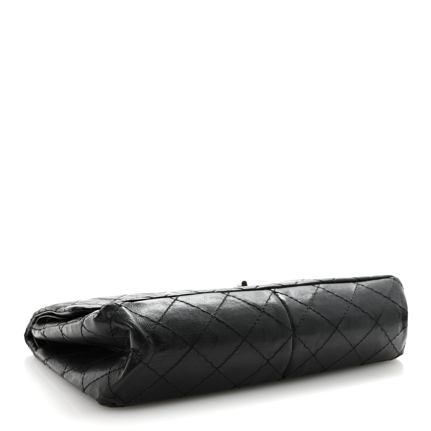 Aged Calfskin Quilted 2.55 Reissue 226 Flap Black