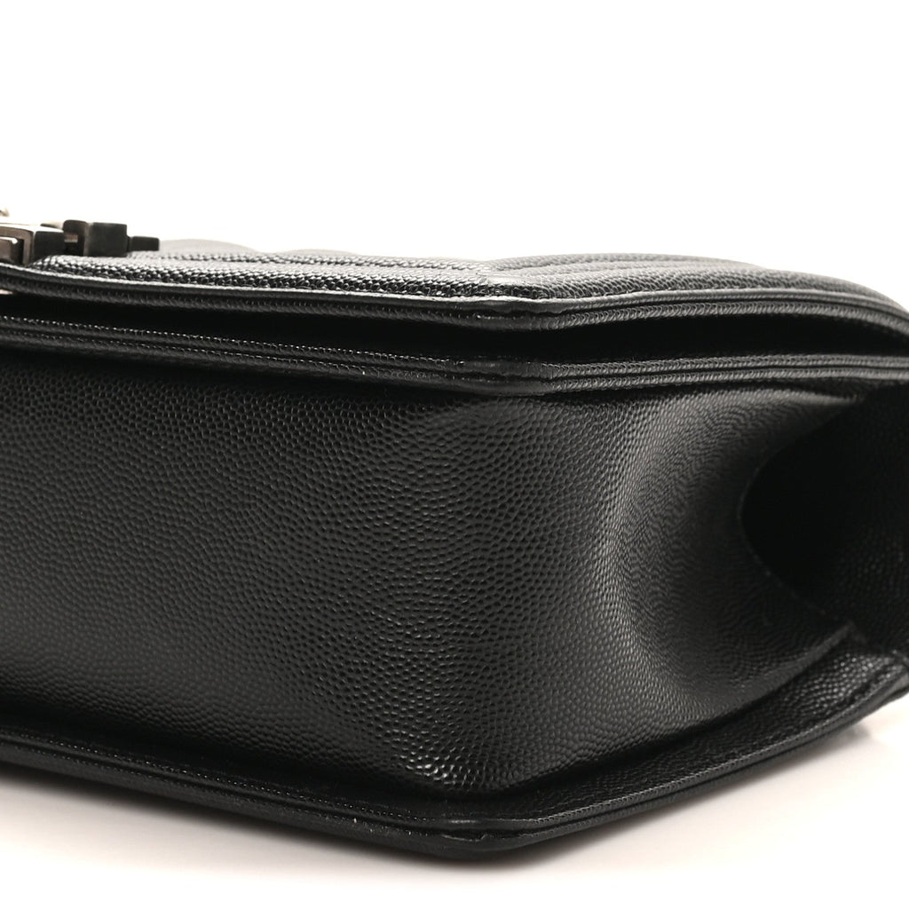 Caviar Quilted Medium Boy Flap Black
