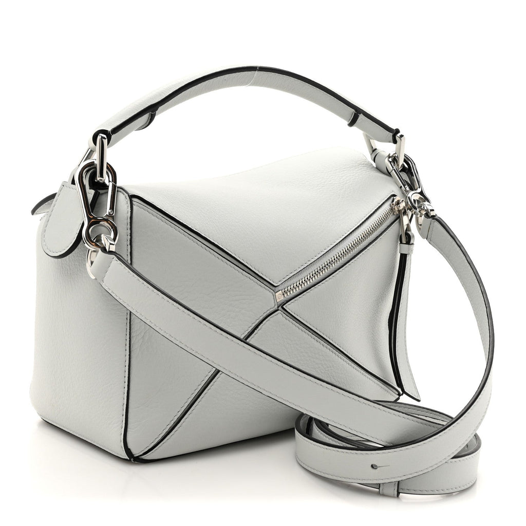 Calfskin Small Puzzle Bag Kaolin