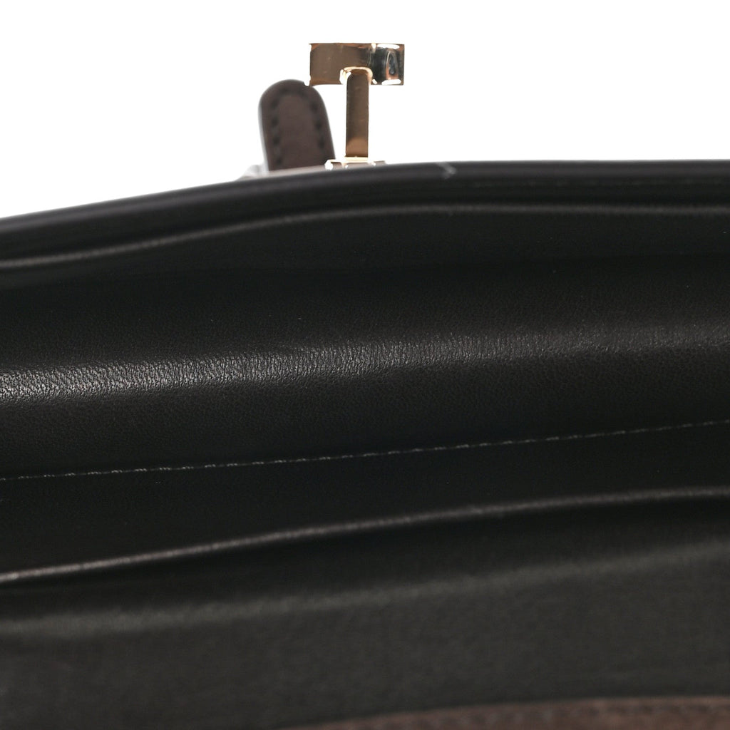 Nubuck Calfskin Sofia E/W Crossbody Wood Brown