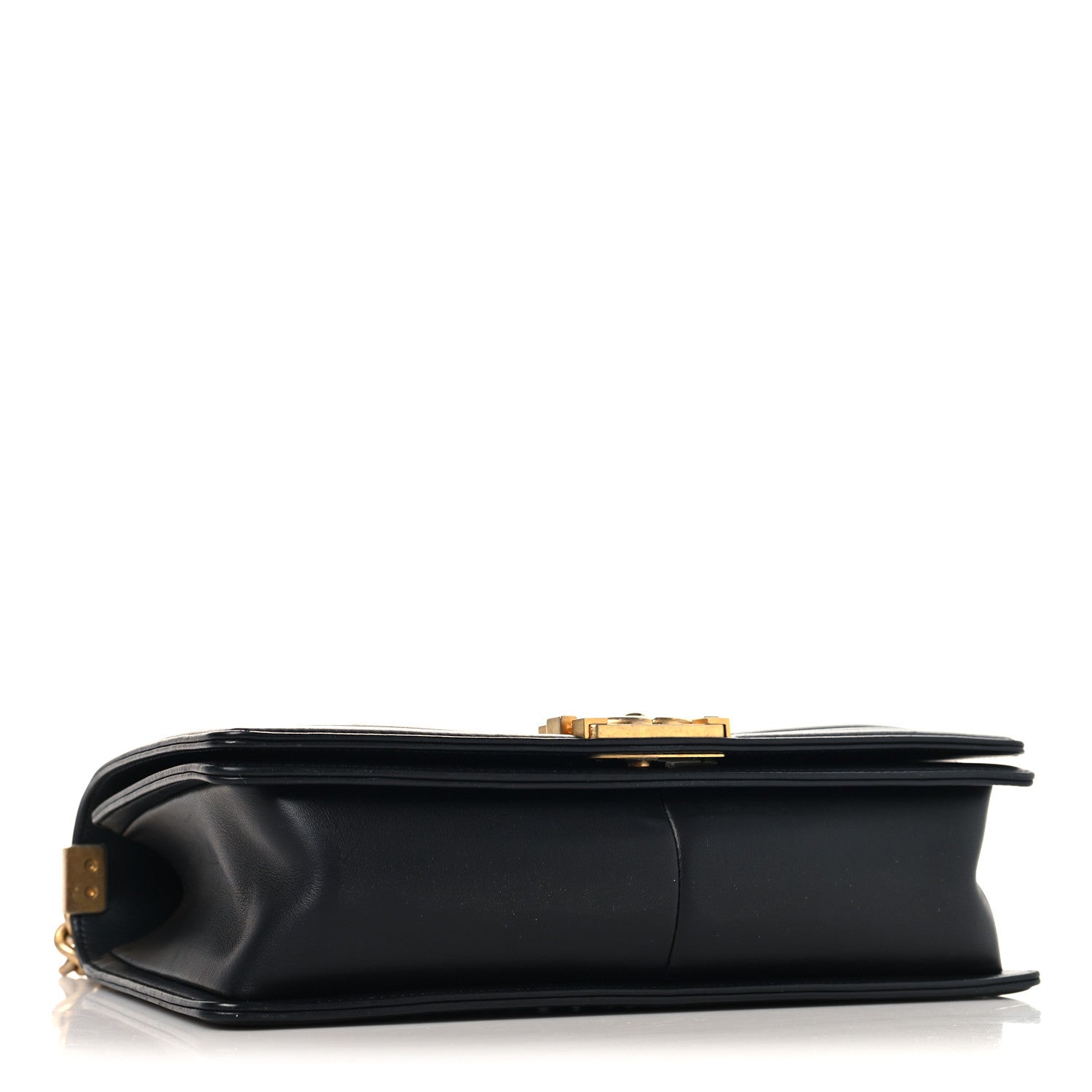 Lambskin Quilted New Medium Boy Flap Black