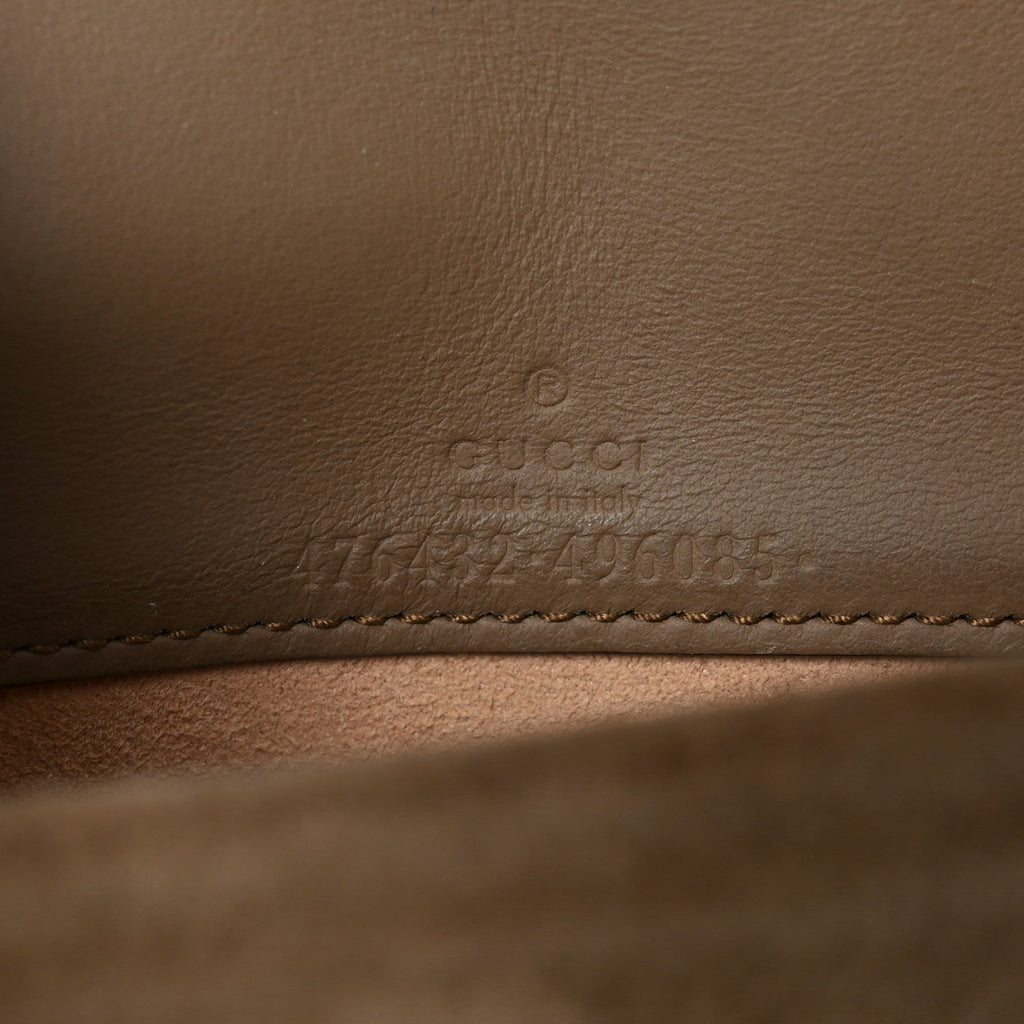GG Supreme Monogram Super Mini Dionysus Shoulder Bag Taupe