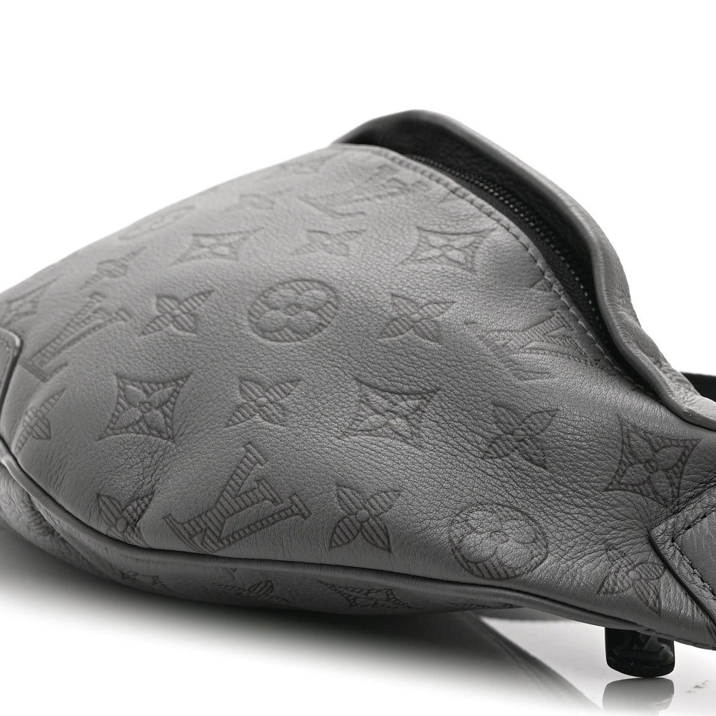 Calfskin Monogram Shadow Discovery Bumbag PM Gray