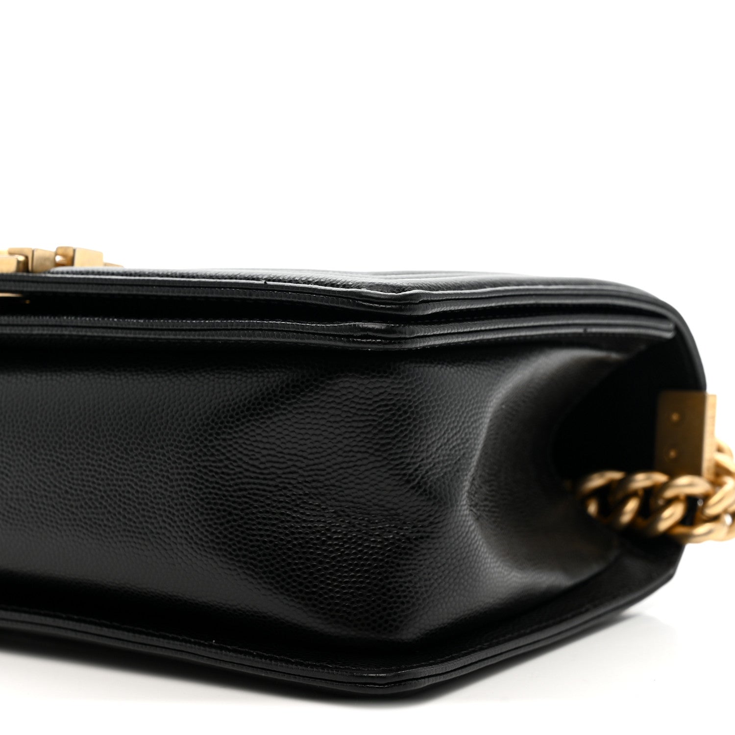 Caviar Quilted Medium Boy Flap Black