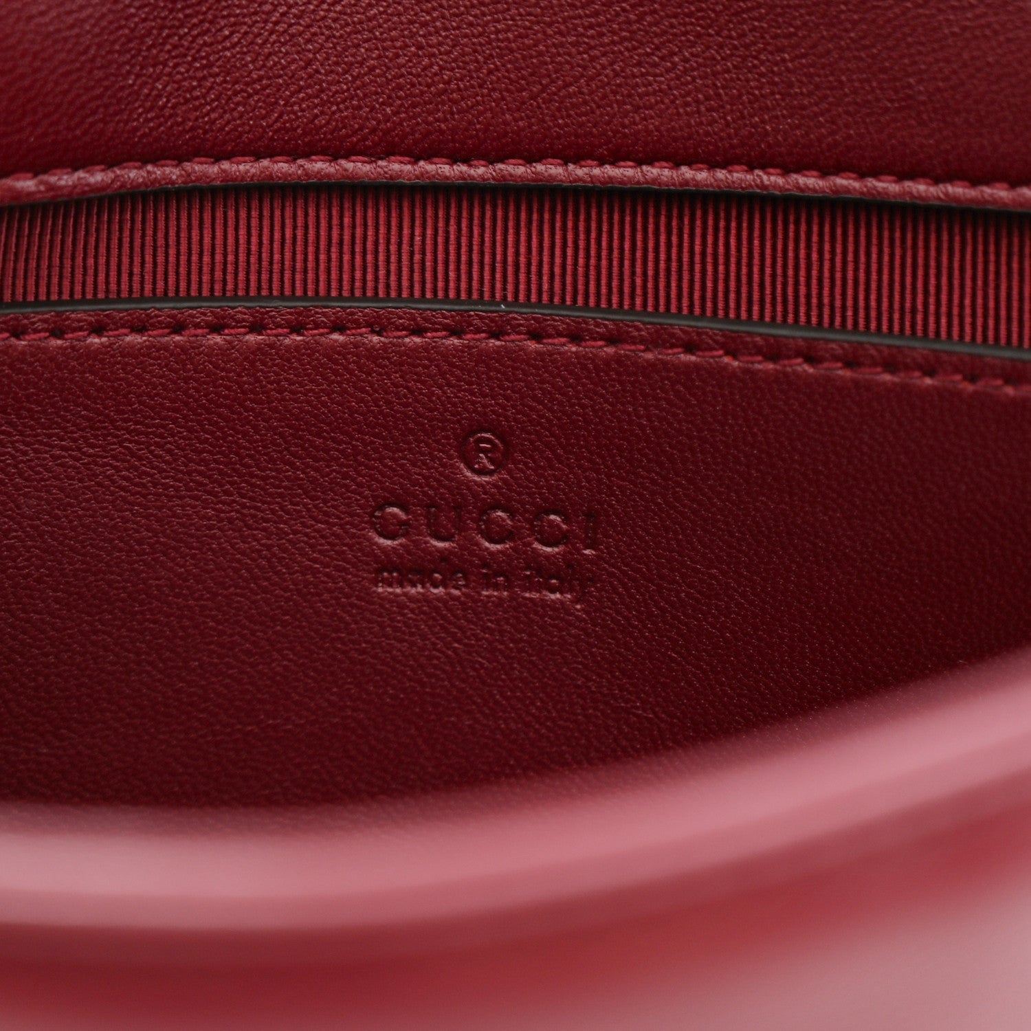 Lambskin Matelasse Small GG Marmont Shoulder Bag Rosso Ancora