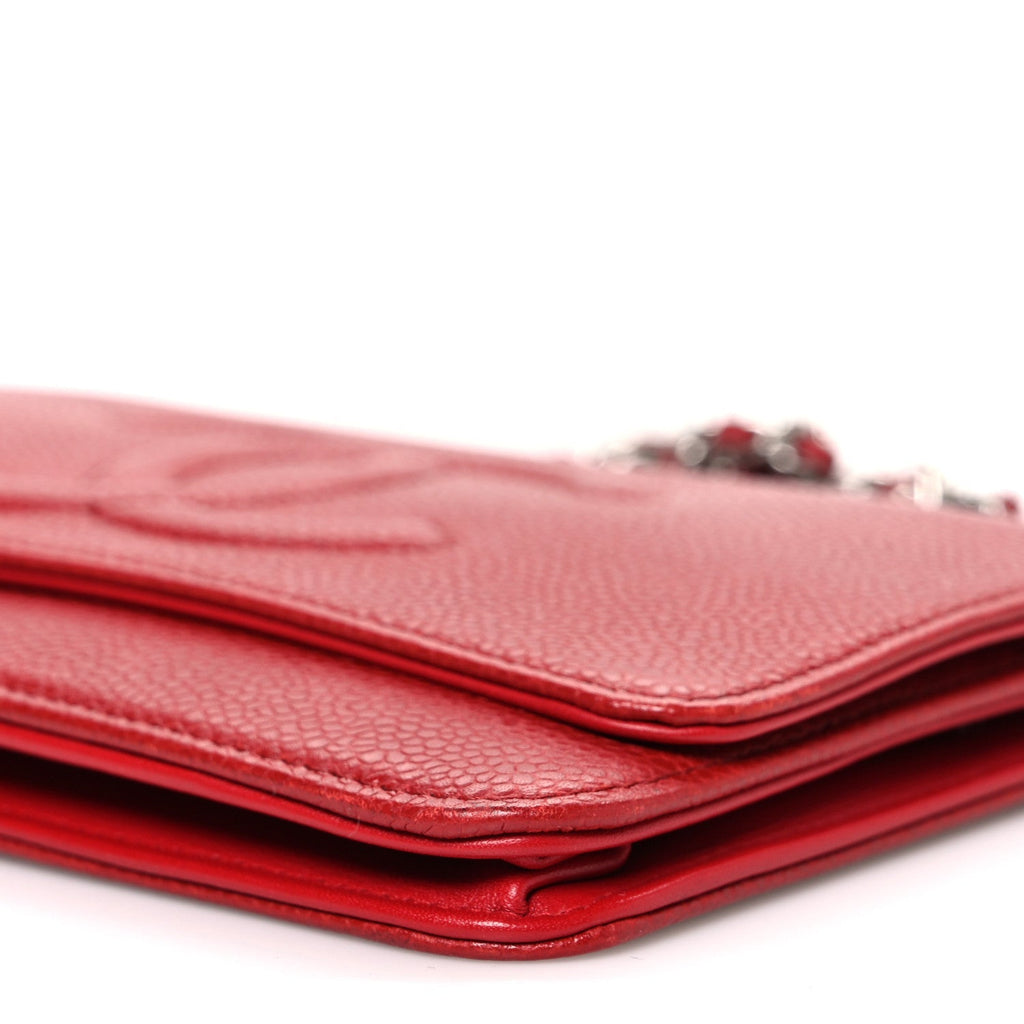 Caviar Timeless CC Wallet on Chain WOC Red