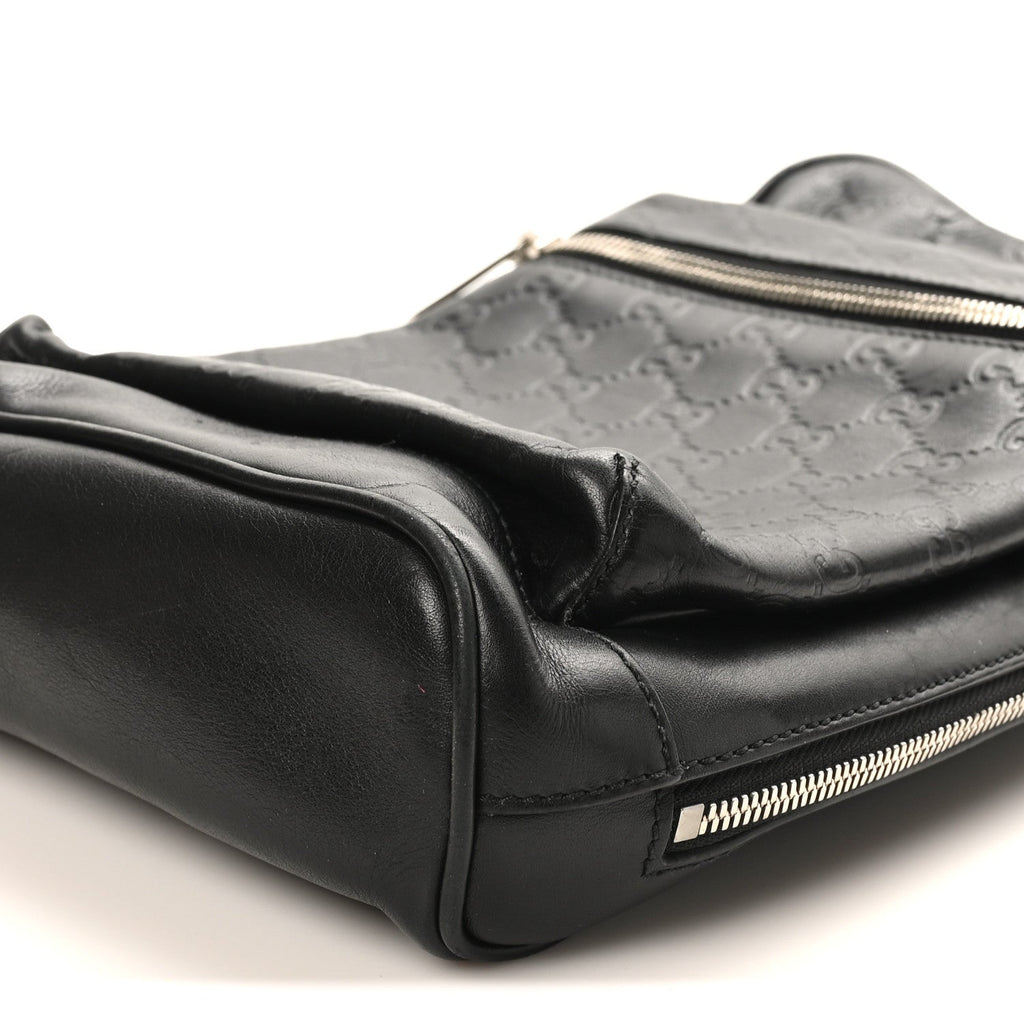 Guccissima Sling Backpack Black