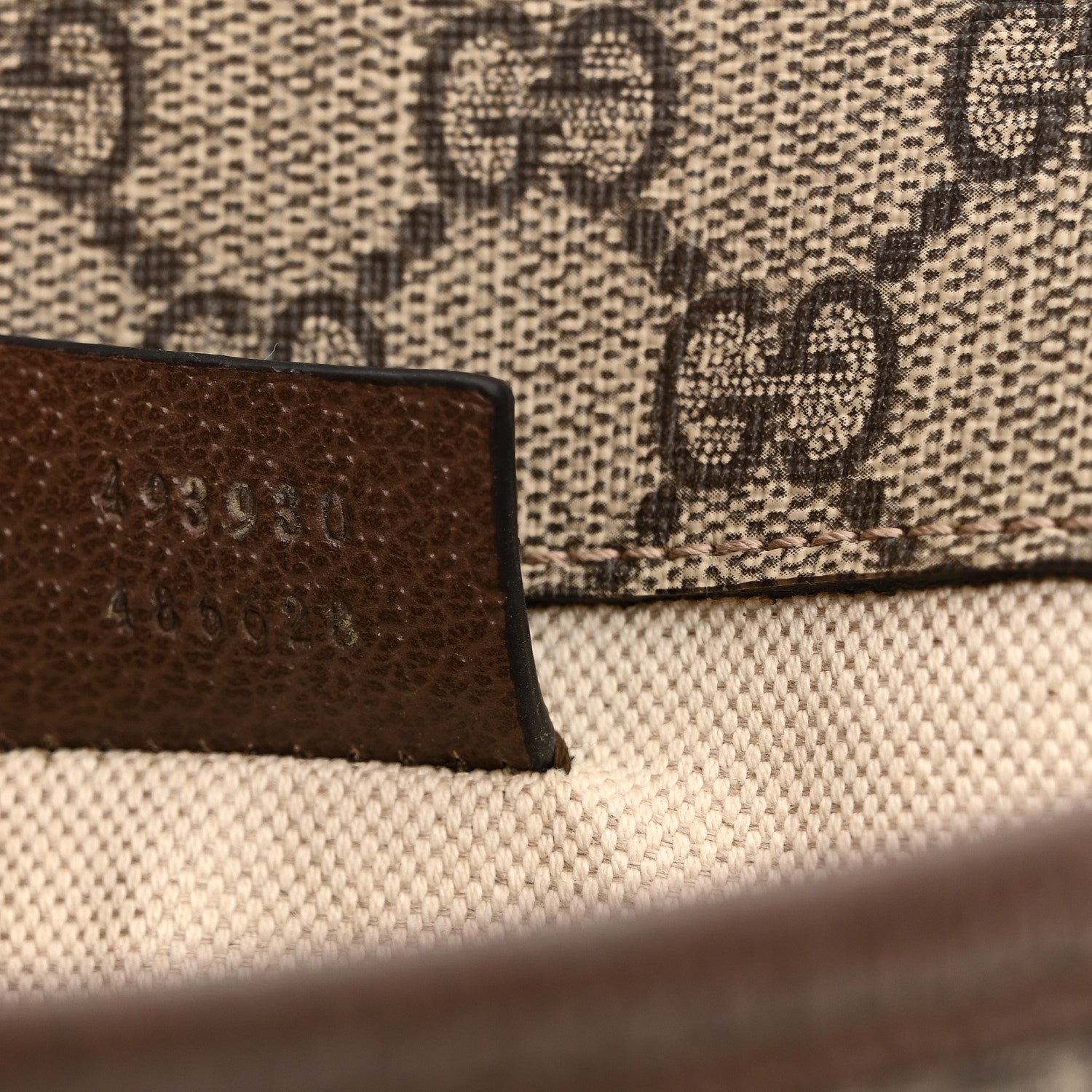 GG Supreme Monogram Neo Vintage Web Belt Bag Brown