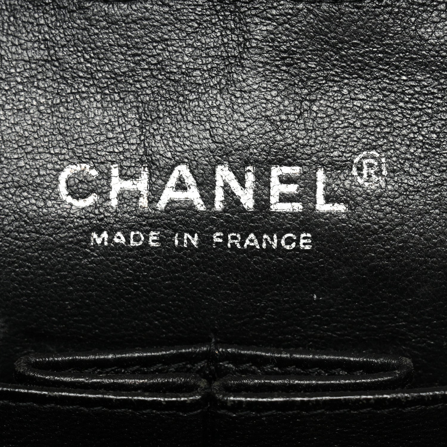 Patent Quilted Medium Double Flap Black