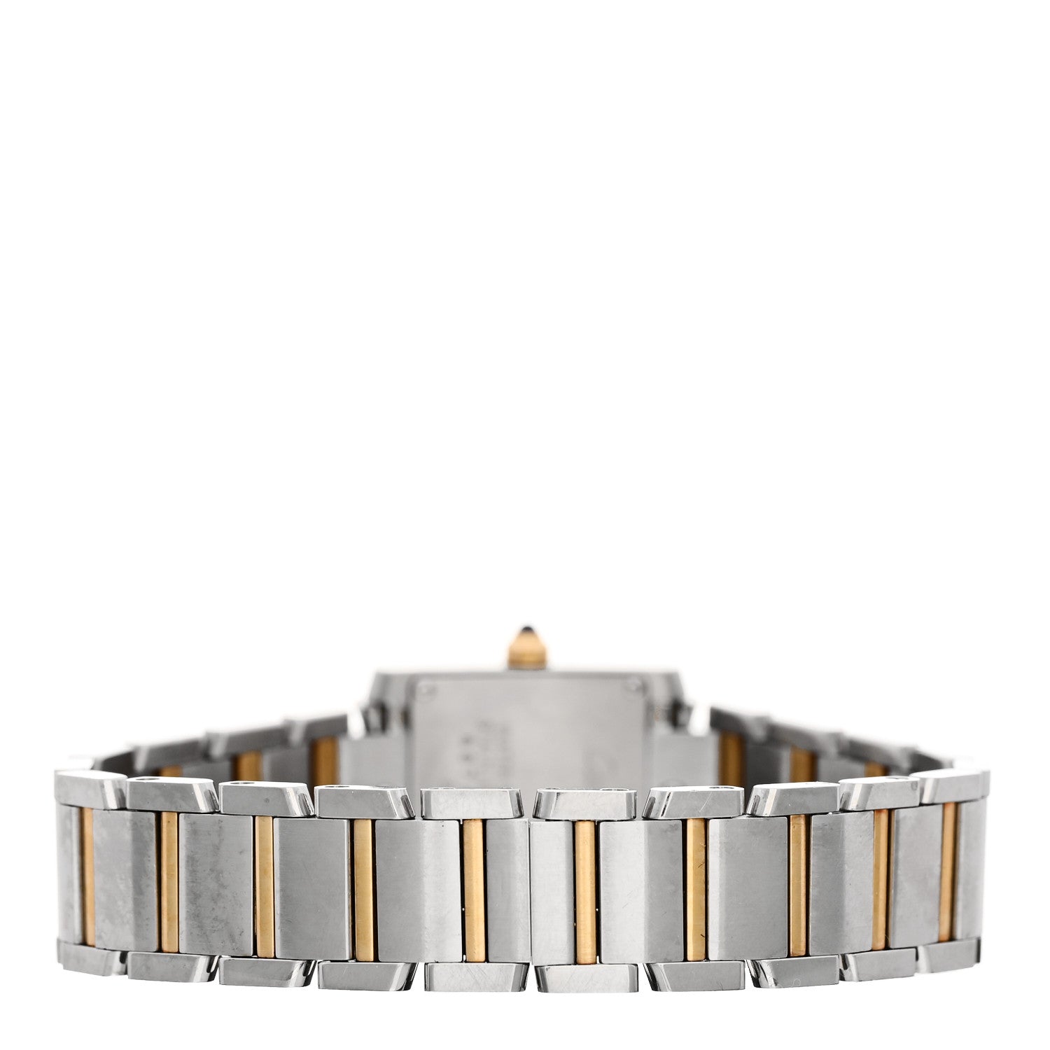 Stainless Steel 18K Yellow Gold 20mm Tank Francaise Quartz Watch