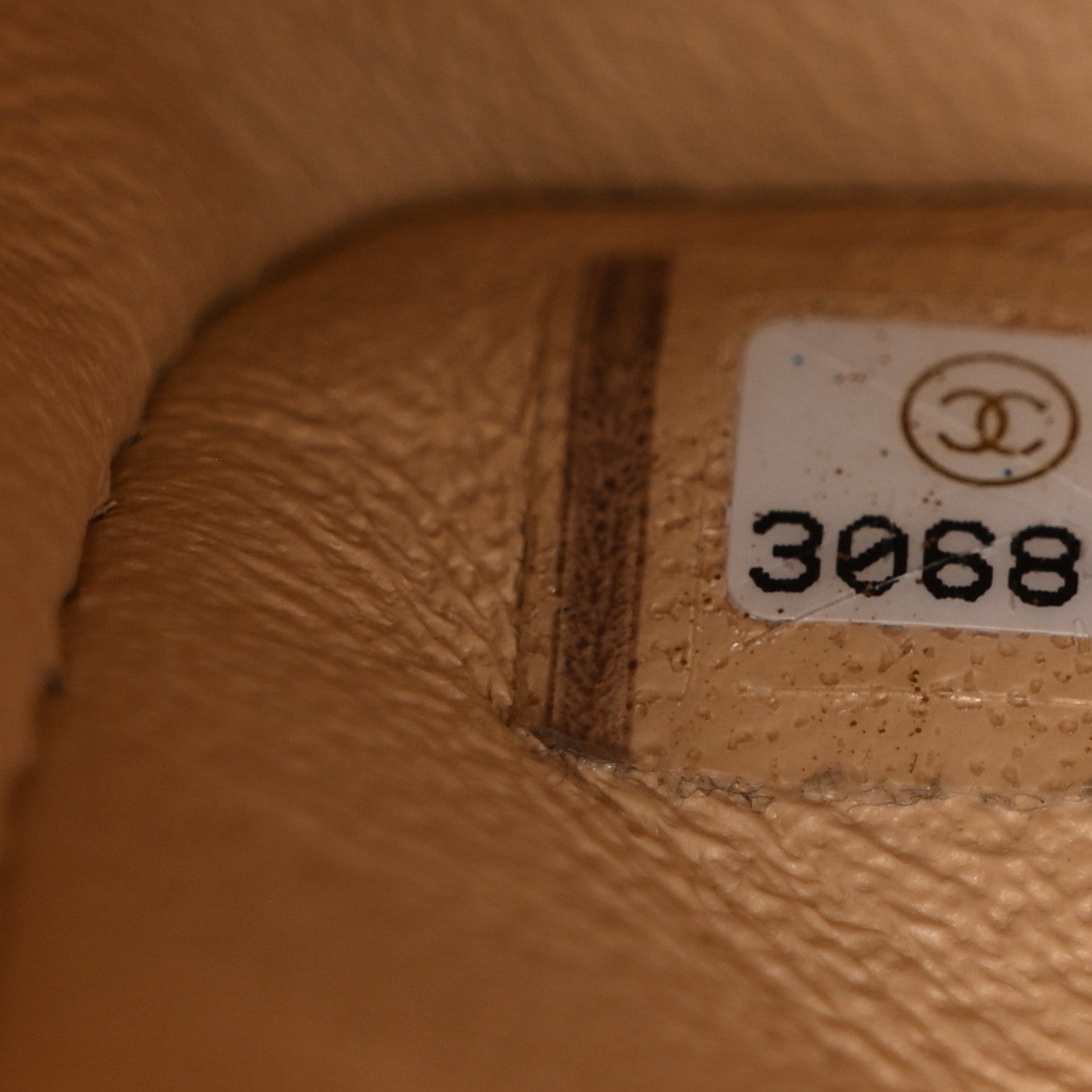 Caviar Quilted Small Double Flap Beige