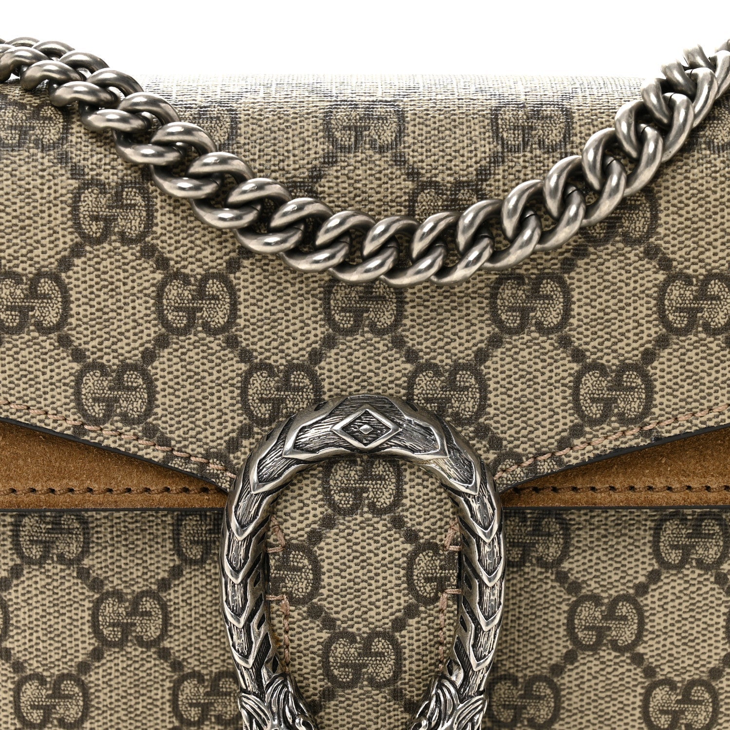 GG Supreme Monogram Mini Dionysus Shoulder Bag Taupe