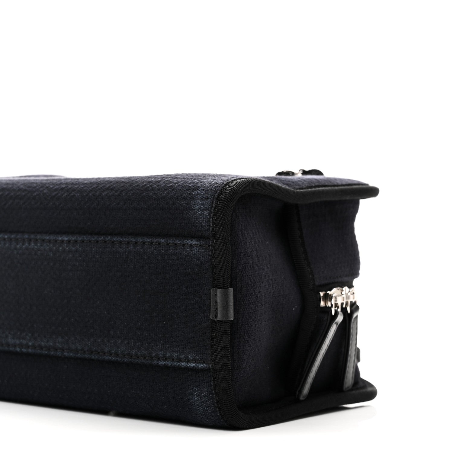 Mixed Fibers Small Deauville Bowling Bag Navy Blue