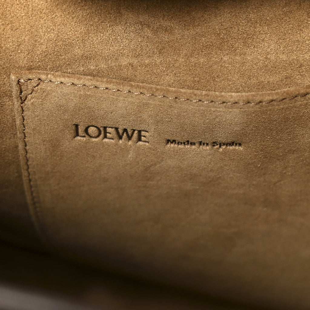 Suede Calfskin Large Amazona 180 Dark Chestnut
