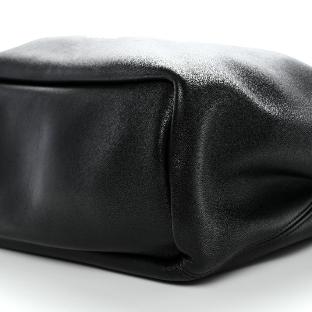 Mellow Nappa Small Monochrome Squeeze Bag Black