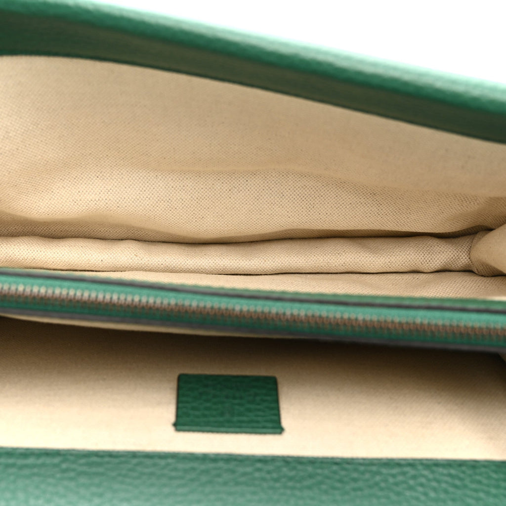 Dollar Calfskin Crystal Small Dionysus Shoulder Bag Emerald