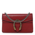 Calfskin Super Mini Dionysus Shoulder Bag Hibiscus Red