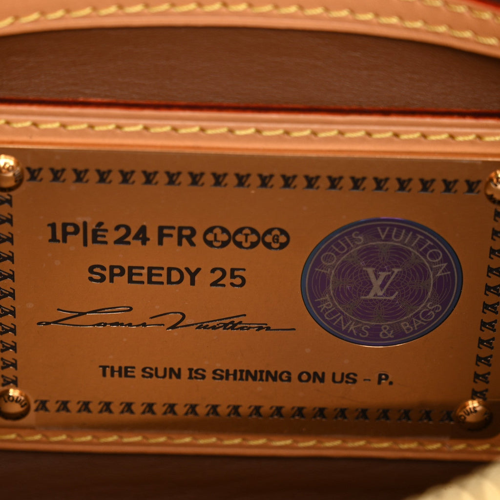 Calfskin Monogram Speedy P9 Bandouliere 25 Jaune Mat
