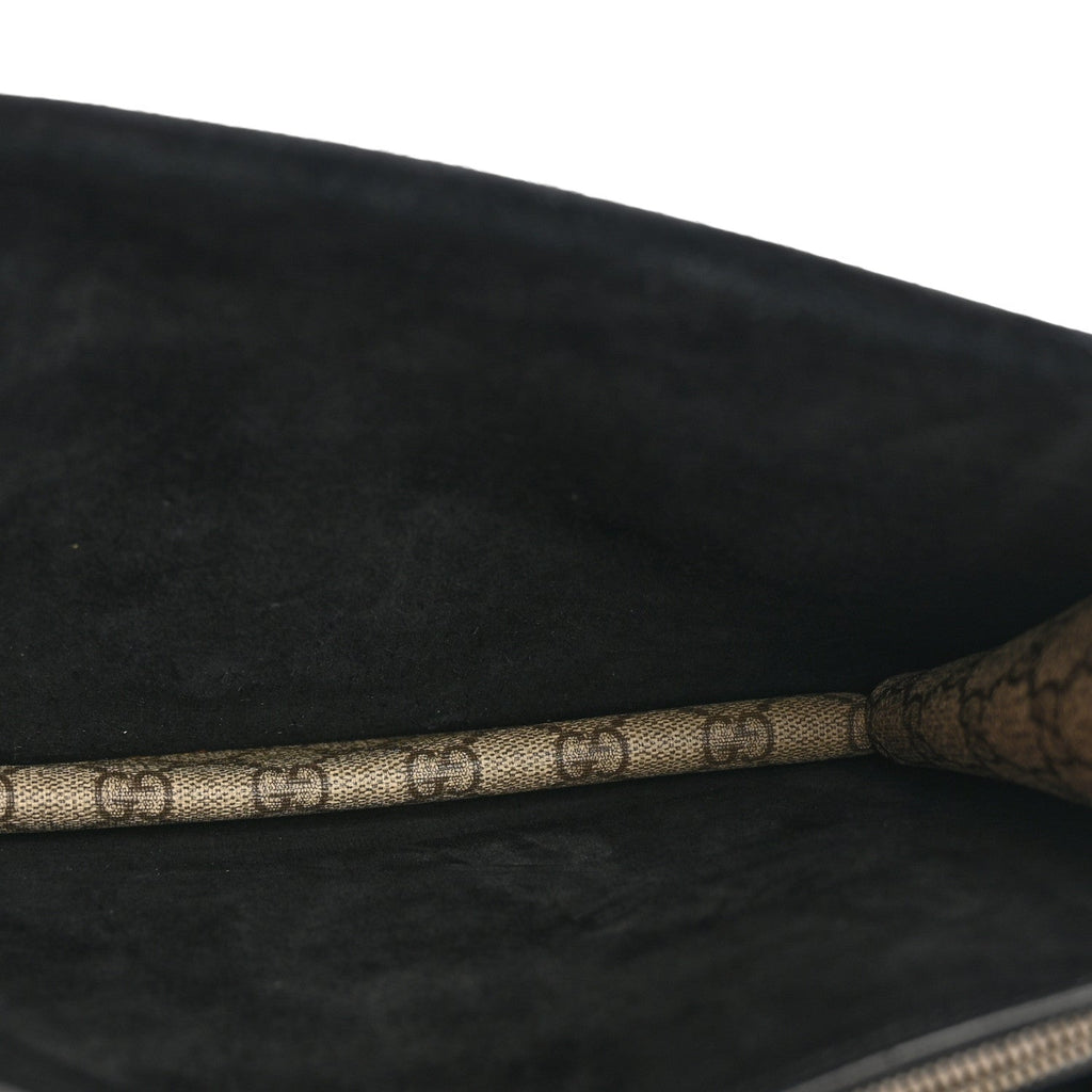 GG Supreme Monogram Medium Dionysus Shoulder Bag Black