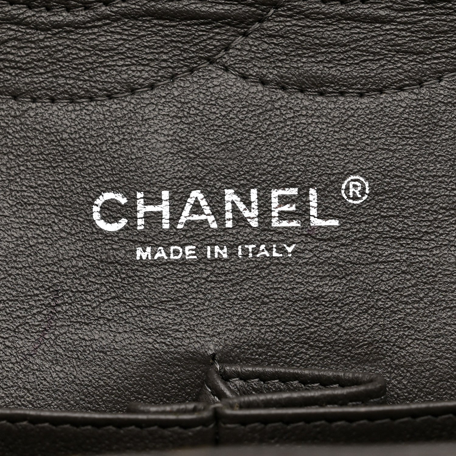 Caviar Quilted Jumbo Double Flap Grey
