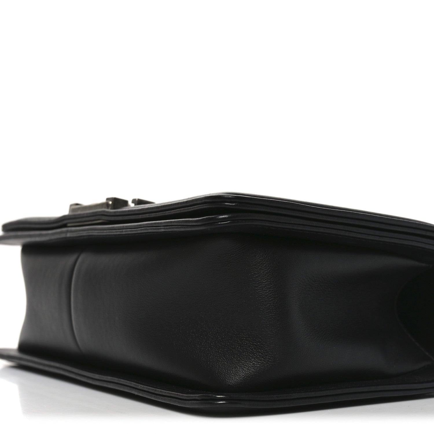 Calfskin Quilted Medium Boy Flap Black
