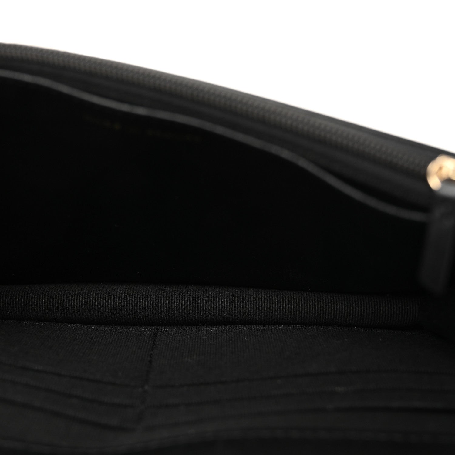 Lambskin Quilted Top Handle Trendy CC Wallet On Chain WOC Black