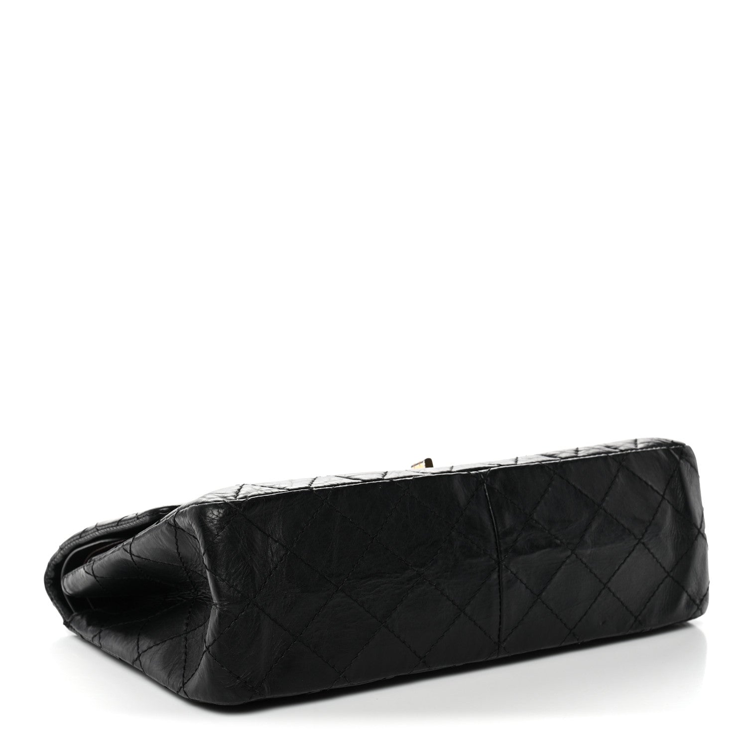 Aged Calfskin Quilted 2.55 Reissue 226 Flap Black