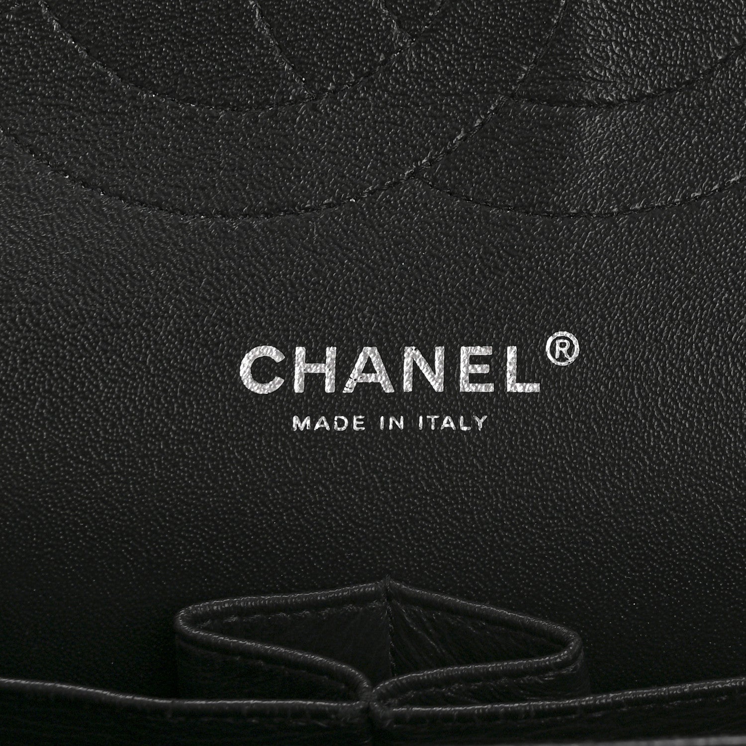 Shiny Crumpled Calfskin Quilted Jumbo Double Flap So Black