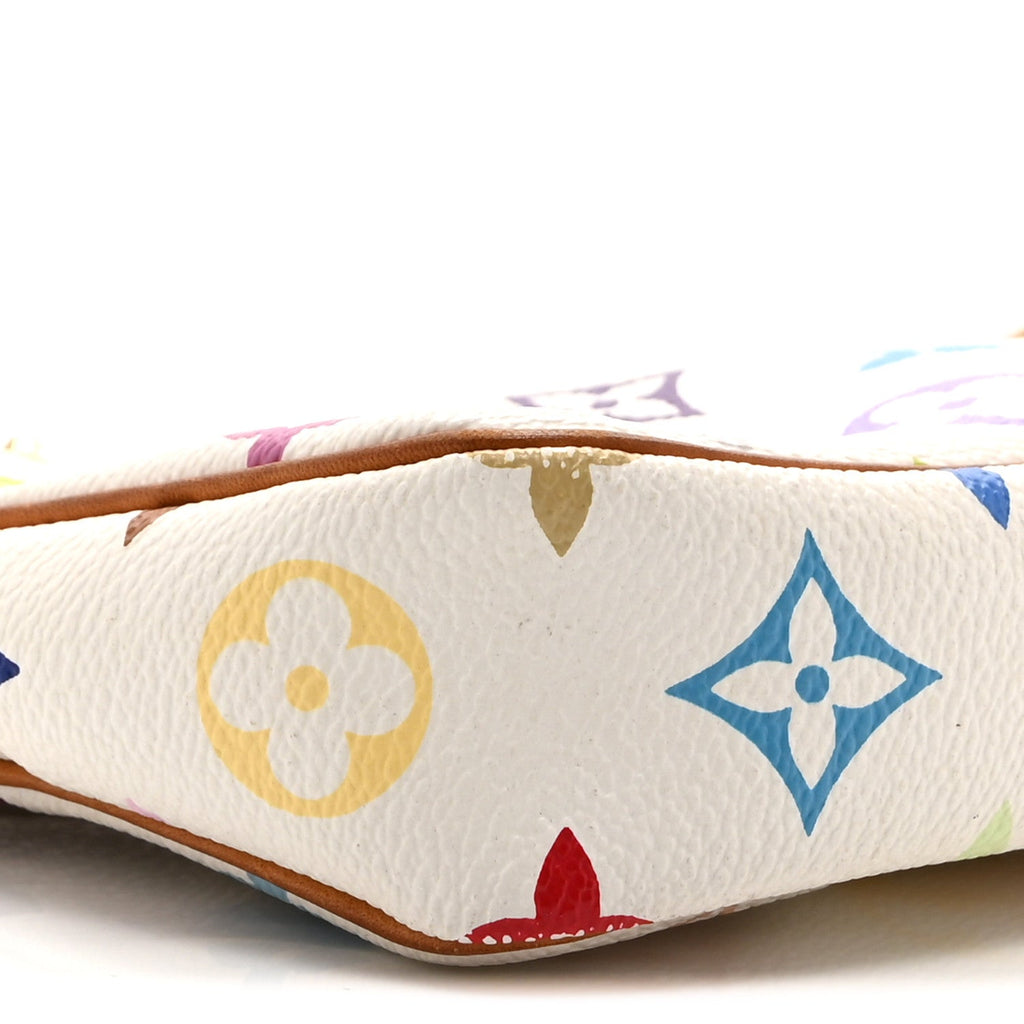 Monogram Multicolor Pochette Accessories White