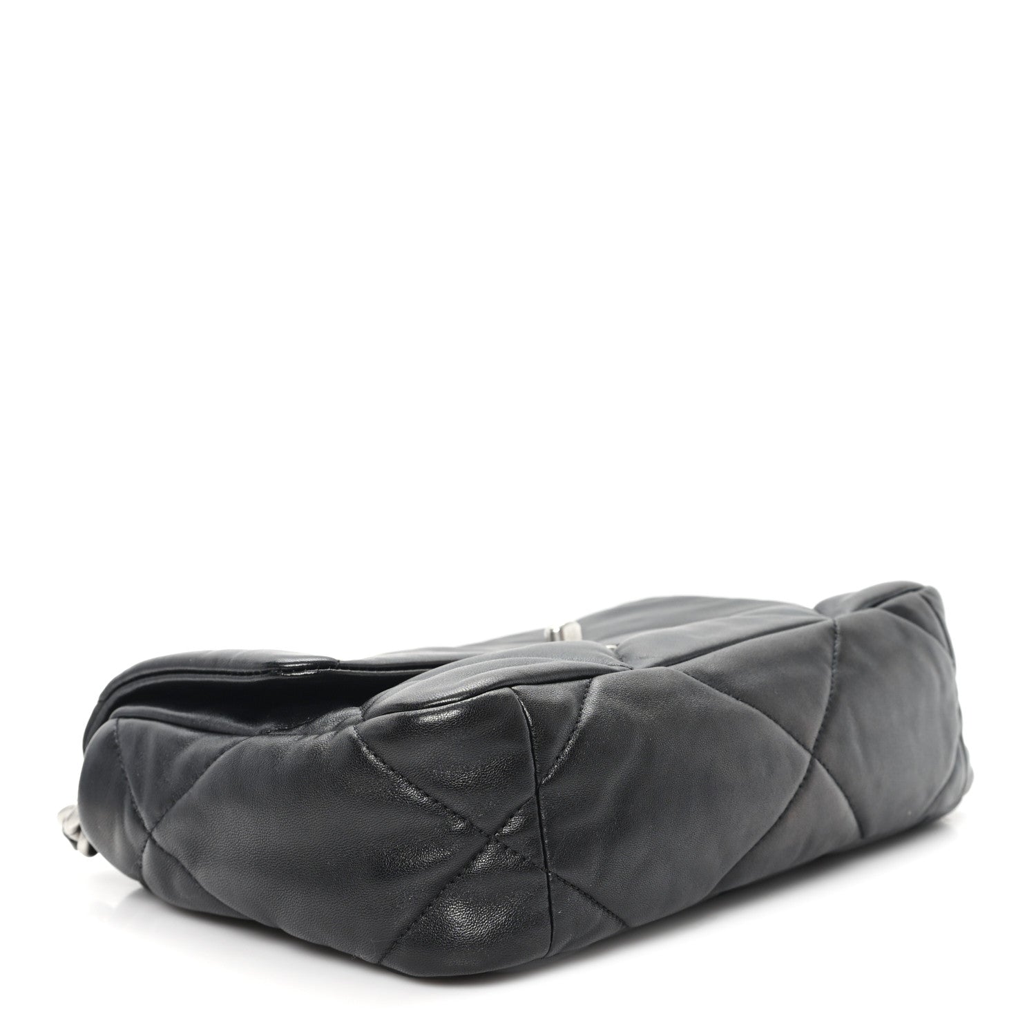 Lambskin Quilted Medium Chanel 19 Flap Black